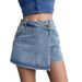 High Waist A-Line Shorts For Women, New Light Color Two-Piece Design, Elegant Slimming Hot Girl Pants, Denim Short_mkmklike.com