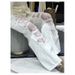 High-Waisted Wide-Leg Jeans Women's Slimming Ripped Casual Pants Lace Trimmed Trendy Cool Design Floor-Length Summer Fashion_mkmklike.com