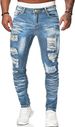 Men's Clothing Slim Fit Ripped Distressed Stretch Jeans Casual Versatile Handsome New Trend_mkmklike.com