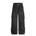 Heavy-duty Washed Denim Cargo Men's Punk Multi-pocket Design Sense Niche Three-dimensional Deconstructed Wide-leg Pants_mkmklike.com