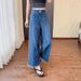 Plus Size Women's Summer New Straight-Leg Jeans Slimming For Chubby Sisters Pear-Shaped Body Loose Fit Petite Wide-Leg_mkmklike.com