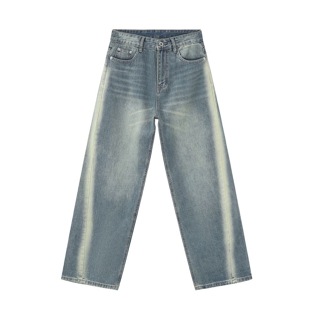 EF JEANS | 2024 New Product Foundation American High Street Gradual Change Design Loose Casual Pants Straight Jeans Tide_mkmklike.com