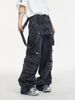 Men's Clothing Niche Functional Style Jeans Design Retro Suspender Design Jeans Niche Stitching Casual Trousers Trend_mkmklike.com