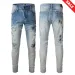 designer Mens Trousers Hombre Pants Trousers Biker Embroidery Ripped For Trend Fashion Jean Cargo Jeans High-quality_mkmklike.com