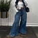 Y2K Retro Wide-Leg Jeans – Oversized Flared Denim Pants With Vintage Wash & Streetwear Vibes_mkmklike.com