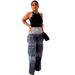 Tie-Dye Cargo Jeans For Women – High Waist & Wide Leg (S-3XL) | 90s Grunge Revival_mkmklike.com