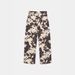 Women's Clothing Retro Cow Pattern Washed Jeans Old Vintage Loose Straight Pants_mkmklike.com