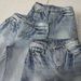Men's Clothing Lightning Cat Claw Ice Blue Snowflake Washed Damaged Four Seasons Wide Leg Jeans Bootcut_mkmklike.com