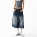 Retro Distressed Cropped Jeans American Design Loose Casual Straight Leg Wide Leg Shorts for Men And Women New Summer Style_mkmklike.com