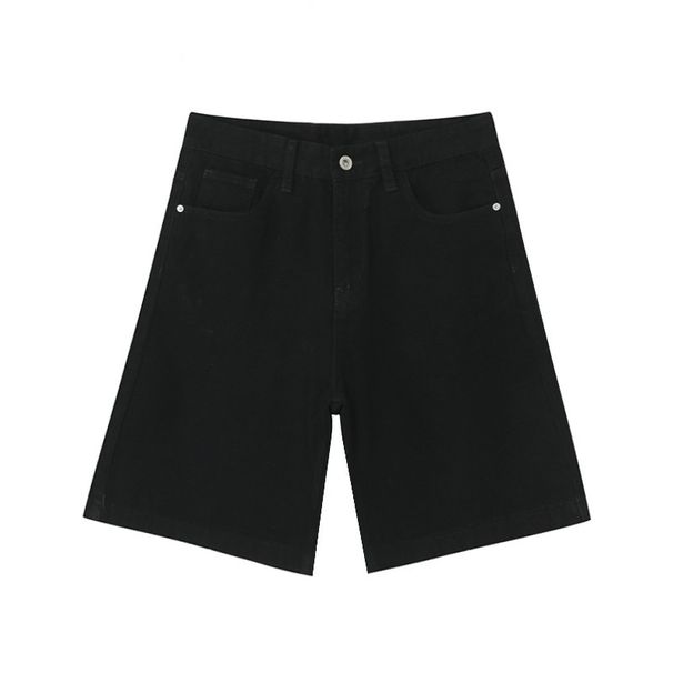 Men's Vintage Washed Denim Shorts – Slim Fit Mid-Thigh Casual Cargo Shorts With Distressed Details (Black/Muddy Grey/Light Blue, S-XXXL)_mkmklike.com