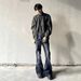 Men's Clothing Straight Leg Long Pants Flared Jeans Retro Flared Jeans For Men – Classic High-Street Denim (Black, XL-3XL, Zip Fly, Stretch Comfort)_mkmklike.com