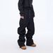 Vintage American Baggy Jeans For Men - Black Raw Denim Wide Leg Straight Fit With 5-Button Fly & Floor-Length Design_mkmklike.com