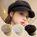 Hot Sale Fashion Hats Solid Plain Octagonal Newsboy Wool Beret Painter Women Ladies Winter Hat Men Cap Casual R3r1_mkmklike.com