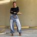 Women's Clothing Women's Denim Jeans Cross-Over Design Deconstructed Layered Washed For Formal & Casual For Women_mkmklike.com