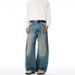 Men's Clothing American Streetwear Dirty Splatter Paint Curved Jeans Loose Fit Floor Length Pants Wear For Men And Women Unique Design_mkmklike.com