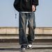 Retro Style Men's Jeans High Street Loose Wide Leg Pants Trendy Straight Leg Jeans For Spring Autumn_mkmklike.com