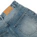 Washed Vintage Scimitar Jeans For Men, Trendy Punk Style, Frayed Edge Patchwork Design, Oversized Banana Wide-Leg Pants_mkmklike.com