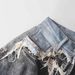 Heavy Duty Men's Washed Distressed 3D Printed Faux Leather Jeans Retro American Style Two Piece Set Factory Direct Shipping_mkmklike.com