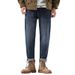 Factory Direct Supply Autumn And Winter New Small Straight-footed Jeans Men's High-quality Niufeng Loose Washed Denim Trousers Men_mkmklike.com