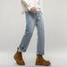 American Retro Spring Jeans, Men's Straight Harlan Small Feet Trendy Brand Washed Double Craft Middle Waist Youth Big Elasticity_mkmklike.com