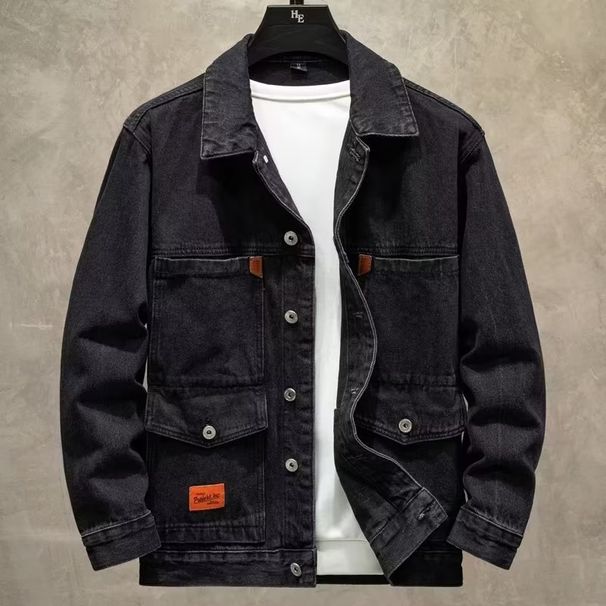 Men's Clothing Denim Jacket Men's Popular Korean Style Trend Loose New Men's Workwear Jacket Clothes_mkmklike.com