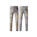 Men's Vintage Distressed Denim Jeans – Retro Washed High Street Straight Leg Pants With Ripped Details (S-XXXL) – Urban Streetwear Casual Trousers_mkmklike.com
