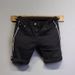 Men's Slim Fit Patchwork Denim Shorts Casual Streetwear 5 Inch Inseam Stretch Comfort Summer White And Black_mkmklike.com
