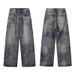 90s American Vintage Washed Denim Jeans – Relaxed Straight-Leg Cleanfit Style With Cat Whisker Fading (S-3XL)_mkmklike.com
