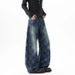 Retro Checkered Washed Jeans – 90s Grunge Baggy Fit With Button Fly (S-3XL)_mkmklike.com