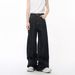 Men's Autumn New Products Niche Personality Reverse Wear Design Deconstruction Wide-leg Straight Jeans Tide_mkmklike.com