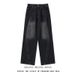 Streetwear Slim Fit Stretch Denim Jeans For Men & Women | Oversize Hip Hop Fashion | Korean Style High Waist Straight Leg Pants_mkmklike.com
