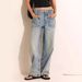 American Retro Non-Stretch Washed Straight-Leg Cargo Women, New Autumn Street Style Trendy Wide-Leg Jeans For Women_mkmklike.com