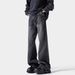 Men's Stretch Denim Pants – Tall & Slim Fit Washed Jeans For Teenagers (S-3XL, Mid-Rise Straight Leg)_mkmklike.com