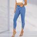 New Women's Casual Slim Fit Pants Versatile European American Style Denim Hot Selling 2025 Ws1195 & Archer0603_mkmklike.com