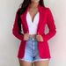 Women's Clothing small suits Lapel long sleeves slim sweet button street jacket suit multi color spot_mkmklike.com