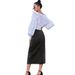 Women’s Clothing INS irregular slit denim high waist long skirt_mkmklike.com
