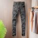 Men's Clothing Trendy Stretch Slim Fit Skinny Vintage Stretch Slim Fit Men's Jeans - Classic Black Denim Pants With Distressed Wash For Casual Style_mkmklike.com