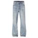 Vintage Washed Light Blue Bowie Jeans For Men – Cleanfit High Street Slim Straight Bootcut Denim Pants_mkmklike.com