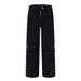Trendy Brand Workwear Jeans Men Hip Hop High Street Design Sense Tie-up Multi Pocket Loose Wide Leg Straight Long Pants_mkmklike.com