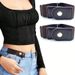 HOT 2pcs/set No Elastic Women Men Unisex Stretch For Pants Jeans Casual Buckle Free Adjustable Invisible Belt_mkmklike.com