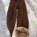 High Waist Flared Jeans For Women - Cozy Fleece Lined, Wide Leg, Stretchy & Comfortable - Maillard Brown (S, M, L, XL)_mkmklike.com