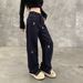 Vintage-Inspired Embroidered Straight-Leg Jeans For Men & Women – High-Street Fashion, Relaxed Fit, Unisex Denim Pants For Casual Wear_mkmklike.com