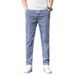 A Piece Of Explosive Tether Jeans, Men's Korean Version Of Trendy Fashion Casual Trousers, Elastic Loose Straight Men's Trousers_mkmklike.com