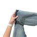 Men's Clothing Unisex Retro Blue Lightning Bolt Pattern Jeans Slimming Straight Leg With Slight Flare Clean Fit American High Street Style_mkmklike.com