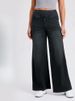 K High Waisted Yoga Jeans For Women, High Stretch And Slimming, Loose Pockets, Wide Leg Casual Pants_mkmklike.com
