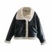 Women's clothing style street fashion fleece fur jacket coat_mkmklike.com