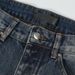 Men's Clothing Exclusive Washed Blue Vintage Jeans Men's Street Stitching Multi Pocket Hem Split Buckle Straight Trousers_mkmklike.com