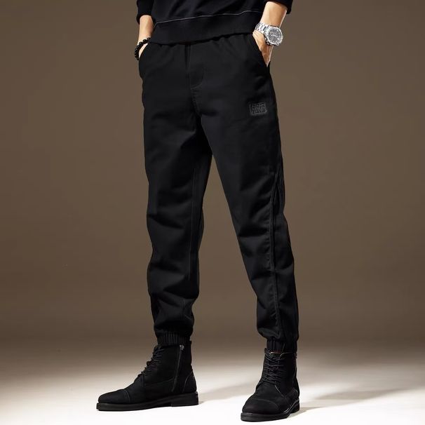 Shirt Less Clothing American Retro Overalls Men's Autumn Loose Large Size Men's Heavy Splicing Trendy Tied Casual Pants_mkmklike.com