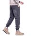 Fleece Thickened Jeans Men's 2024 Autumn And Winter Loose Foot Tie Tooling Warm Casual Long Pants Teen_mkmklike.com