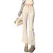Women's High-waisted Flared Jeans, Autumn/winter 2025 New Style, Slim Fit, Slightly Flared, Slimming, With A Nice Drape,_mkmklike.com